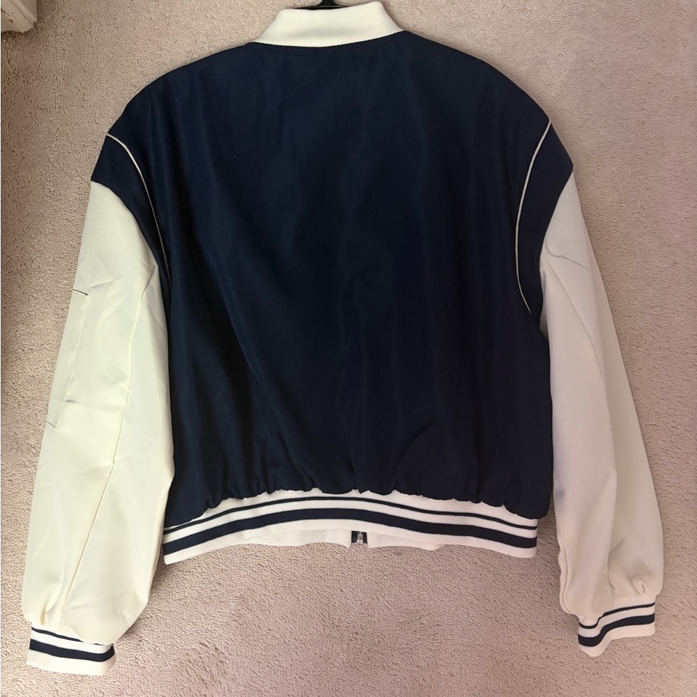 Capitals Quebec Blue and White Bomber Jacket - Picture 5 of 5